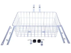 Wald 1393 Grote Mand Voor Montage Op Voorwiel - Zilver -Topeak Winkel 0020522 wald 1392 large basket silver77HxcctIZajuK