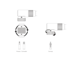 Birzman ''The Pump'' Helix Vloerpomp Zilver -Topeak Winkel 220413701551