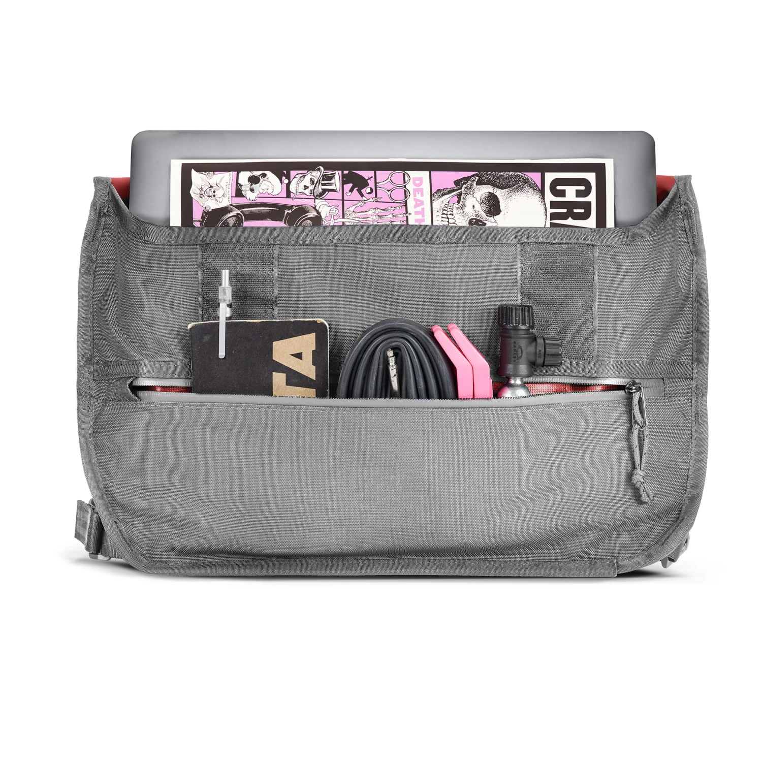 Eenvoudige Messenger Schoudertas - Rook 5 Eenvoudige Messenger Schoudertas - Rook - Afbeelding 3