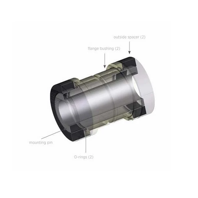 Demperbussen 5-delig - 8 Mm Boring 4 Demperbussen 5-delig - 8 Mm Boring - Afbeelding 2