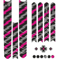 Muc-Off Framebeschermingsset DH/ENDURO/TRAIL - Bout/Roze -Topeak Winkel muc off frame protection kit dh enduro trail bolt pink 5 1289863