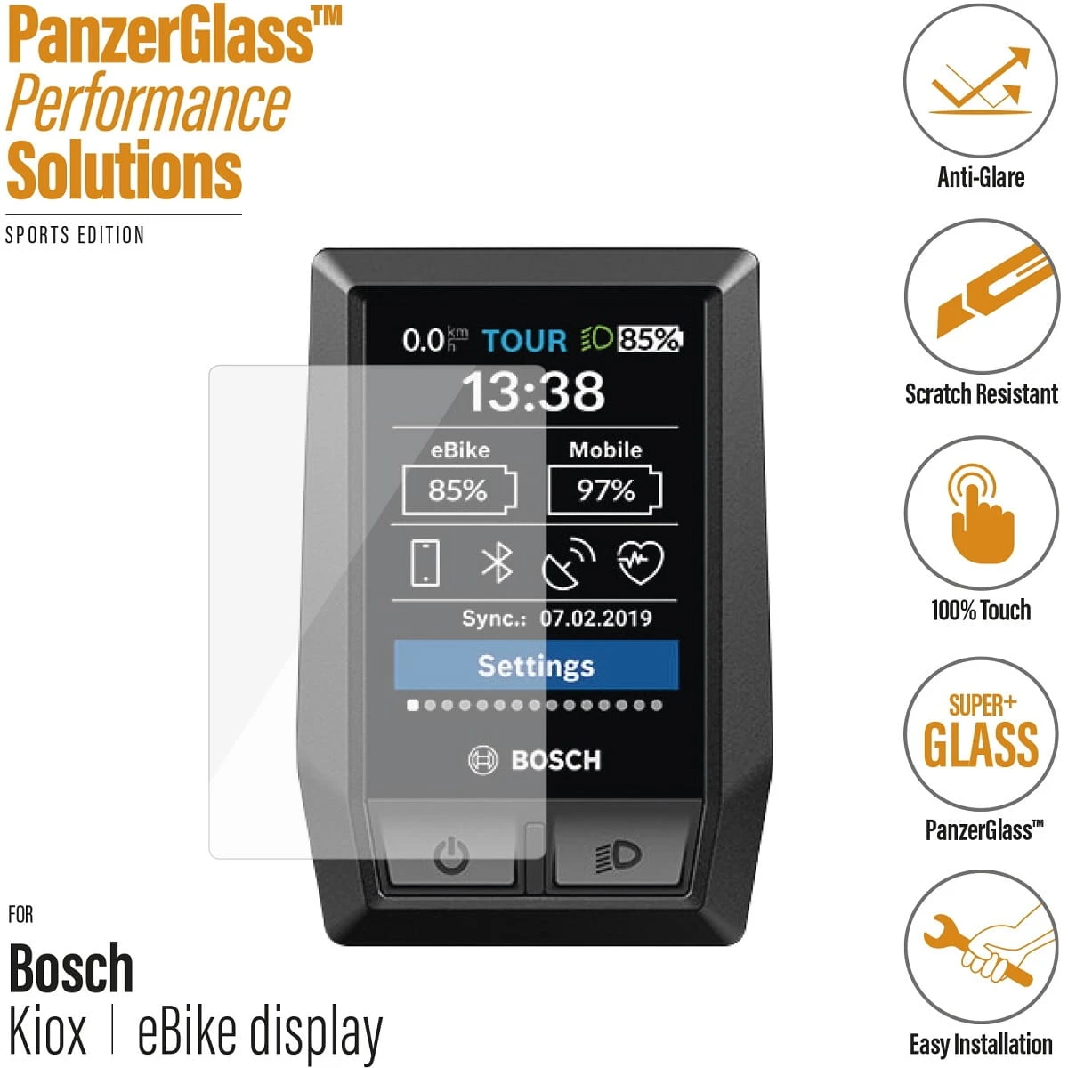 PanzerGlass Bosch Kiox BUI330 Anti-verblinding 4 PanzerGlass Bosch Kiox BUI330 Anti-verblinding - Afbeelding 2
